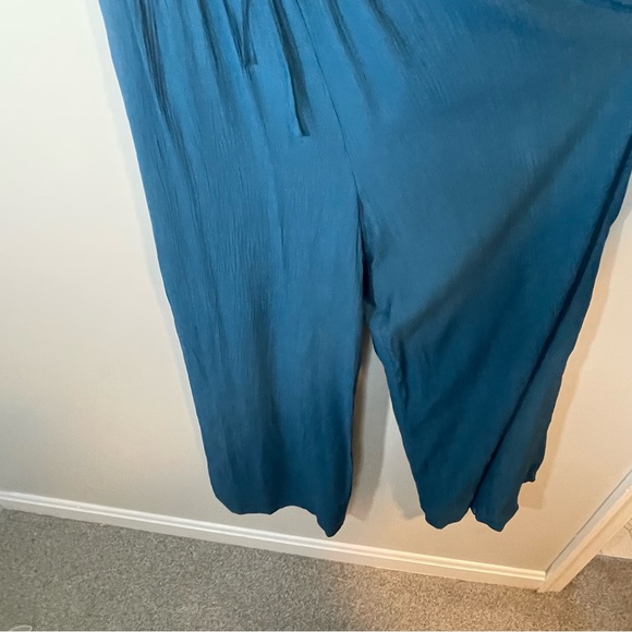 LUSH Teal Sleeveless Jumpsuit Size XS - Picture 3 of 5